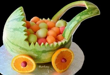 watermelon baby carriage
